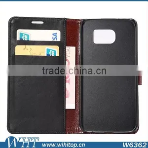China Supplier Retro Wallet Case for S6,Flip Leather Case for Galaxy S6 With Card Holder thumbnail-6