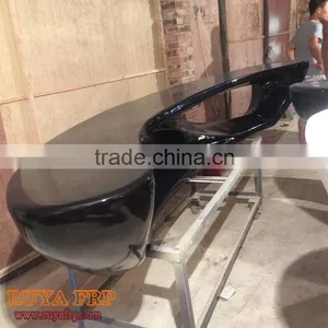Fiberglass Moon Bench Chair 2M Long Stool Resin Furniture Fashion for Public Rest Area thumbnail-4