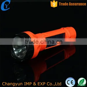 2016 Solar Led Torch Flashlight Electronic Plastic Powerful WIth Inside Power thumbnail-1