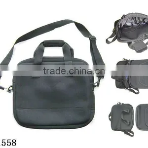 Men Black Cheap Neoprene 15 Inch Nylon Laptop Bag thumbnail-1