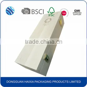 Hot Sale Custom Beech Solid Wood Wine Box With EVA Tray thumbnail-4