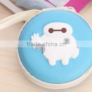 Multifunctional Cute Bay Max Round Coin Purse Made in China thumbnail-3