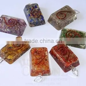 Orgone Chakra Rectangle Pendant Set | Orgonite Rectangle Pendant Sets | Orgonite thumbnail-1
