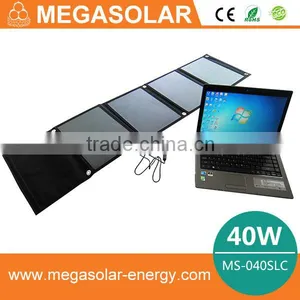 40W Folding Portable Solar Laptop Charger 12V 16V 19V Waterproof for Mobile Phone Multi Functional Quality Choice thumbnail-1