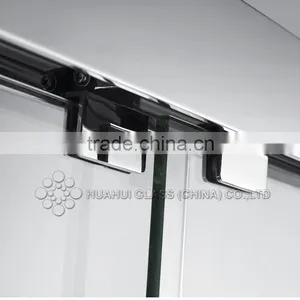 6mm Rectangle Hinged Tempered Clear Glass Shower Enclosure Frameless for Bathroom With CE ANSI IOS AS/NZS 2208 Certificates thumbnail-3