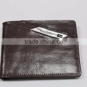 2016 Wholesale New Fashion Promition Genuine Leather Men's Wallet With Customized Logo thumbnail-2