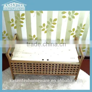 Wooden Storage Stool Solid Wood Storage Chair thumbnail-2
