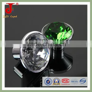 Diamond Insert Crystal Glass Cabinet Knobs Drawer Pull Furniture Handle thumbnail-1