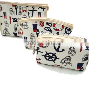 Promotional Canvas Cosmetic Travel Bag Made in Guangzhou China thumbnail-1