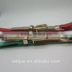 Leather Fashion Belt With Hardware for Women thumbnail-2