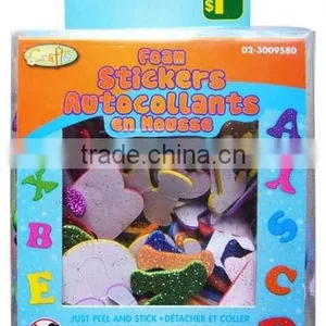 Foam EVA Sticker With Alphabet and Number in Plastic Case thumbnail-1