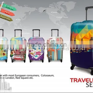 Luckiplus Wholesale Protective Cute Spandex Luggage Cover Luggage Trolley Case Cover,waterproof Luggage Cover thumbnail-2