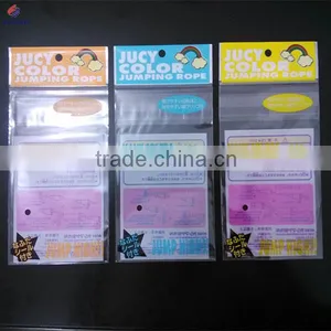 Custom Plastic Opp Printed Header Poly Bag With Self Adhesive Tape and Round Hole thumbnail-1