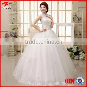 Wedding Dress Floor-Length Sleeveless Natural Lace Up Multi Sizes More Color Simple Wedding Dresses Quality Choice thumbnail-3