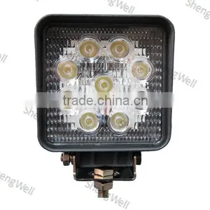 4" 27W 9--32V Square LED Work Light Epistar Led Work Lamp 12month Warranty IP67 27w Led Work Light thumbnail-1