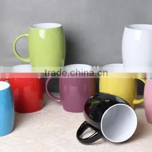 China Manufucture Unique Ceramic Beer White Mug Wholesale thumbnail-1