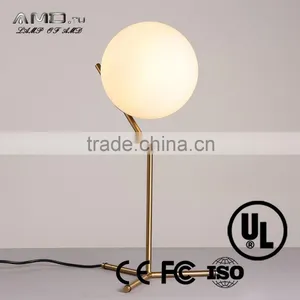 Modern Table Lamp White Lampshade Gold Lamp Base Residential Lighting thumbnail-1