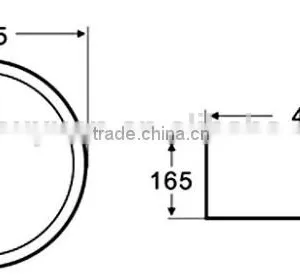 Y827 Washing Basins; Round Sanitary Ware Bathroom Basin White Color Art Basins thumbnail-2