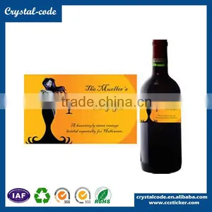 Hot Stamped Printing Logo Adhesive Paper Wine Label thumbnail-3