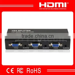 1X4 VGA Splitter With Audio Support Highest Video Amplifier Bandwith to 500MHZ thumbnail-1
