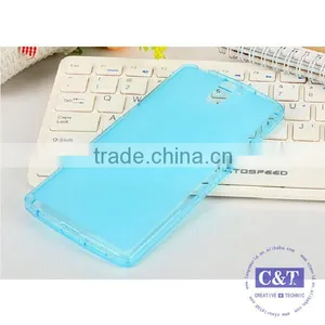 C&T Blue Rubber Flexible TPU Case for OnePlus One thumbnail-4