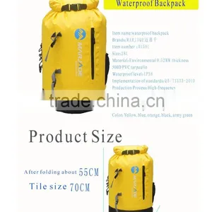 28L 500D PVC Tarpaulin Waterproof Backpack Custom Waterproof Camping Travel Bag thumbnail-5