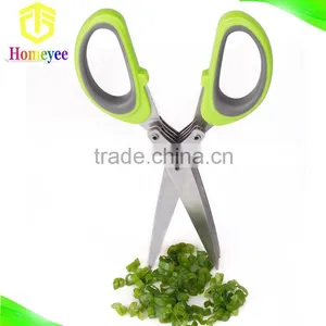 Cutting Easy to Clean Best Quality Multipurpose Herb Scissors 5 Blade Stainless Steel thumbnail-5