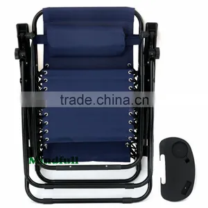 Wholesale Adjustable Folding Garden Zero Gravity Lounge Chair With Table thumbnail-5
