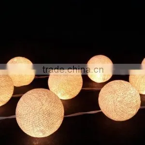 Party Wedding Favor Cotton String Light Balls Led Solar String Light thumbnail-4