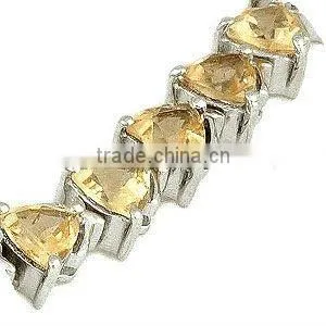 Citrine Bracelets, Costume Bracelets, Silver Fashion Bracelet Designs thumbnail-1