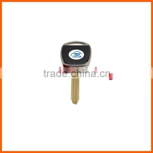 Metal Case Key Blank Case Shell for Toyota Transponder Key Case Shell With Logo and Red Chip Groove thumbnail-2