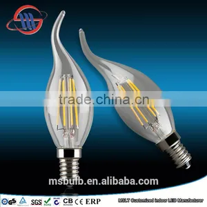 Haining Mingshuai Vintage LED Filament Candle C35 Full Glass Flame Light Source 4W E14 110V thumbnail-1