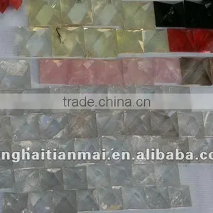 Different Size Colorful Rare Natural Clear QUARTZ Crystal HEALING Pyramid , Gift thumbnail-1