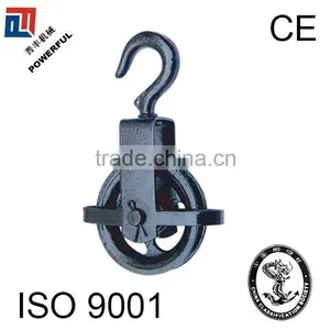 WITH BIG HOOK TURBINE TYPE BLACK PULLEY BLOCK thumbnail-5
