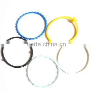 2014 Fashionable and Popular Chain Silicon Bracelet With Ribbon,silicone Wristbands thumbnail-5
