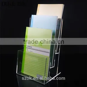 Hot Selling Free Standing Clear Acrylic Brochure Holder Standee thumbnail-2