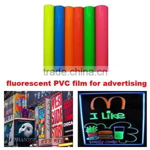 2016 Best Sale Transparent Colorful Flourescent Pvc Film for Advertising Sign thumbnail-1