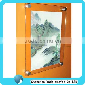 Custom Clear Acrylic Wall Mount Picture Photo Frame Waterproof Picture Frame Plexiglass Wall Frame for Decoration Cheap thumbnail-1