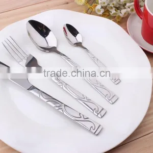 Embossed Stainless Steel Cutlery Set 24 Pieces(KX-S152) thumbnail-2
