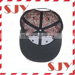 Hawaii Floral Print Hip Hop Flat Bill Baseball Caps thumbnail-3