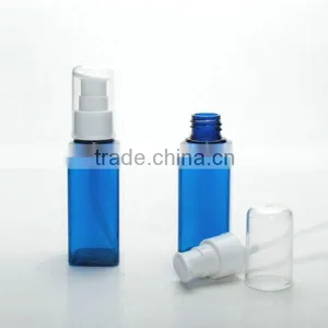 Treatment Pump PET 60ml Square Blue Clear thumbnail-1
