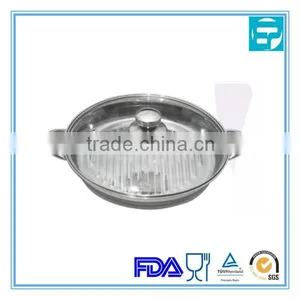 High Quality Metal Steel Seafood Pan With Lid thumbnail-1