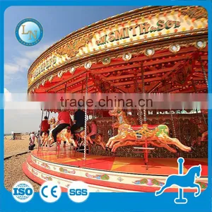 Theme Park Luxury Kiddie Amusement Carousel Horses Ride for Sale thumbnail-6