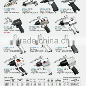 3/8" Professional Twin Hammer Mini Air Impact Wrench thumbnail-2