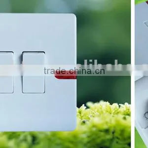 10A 250V 2 Gang 2 Way Switch White Color Wall Gang Switch thumbnail-4