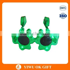 Wholesale Clover St Patricks Day Party LED Glasses For Kids thumbnail-1