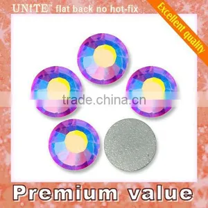 UNITE Flat Back no Hotfix Rhinestones Rose AB thumbnail-1
