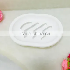 White Platsic Cheap Promotional Soap Dish thumbnail-4