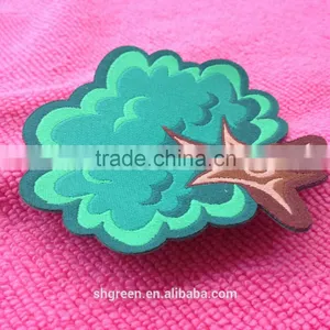 Laser Cut Tree Design Woven Patches With Iron on Back thumbnail-2