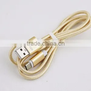 Type c Cable Metal Nylon Woven USB Cable With Blister for Huawei,ZTE,xiaomi,Lenovo,Asus thumbnail-2